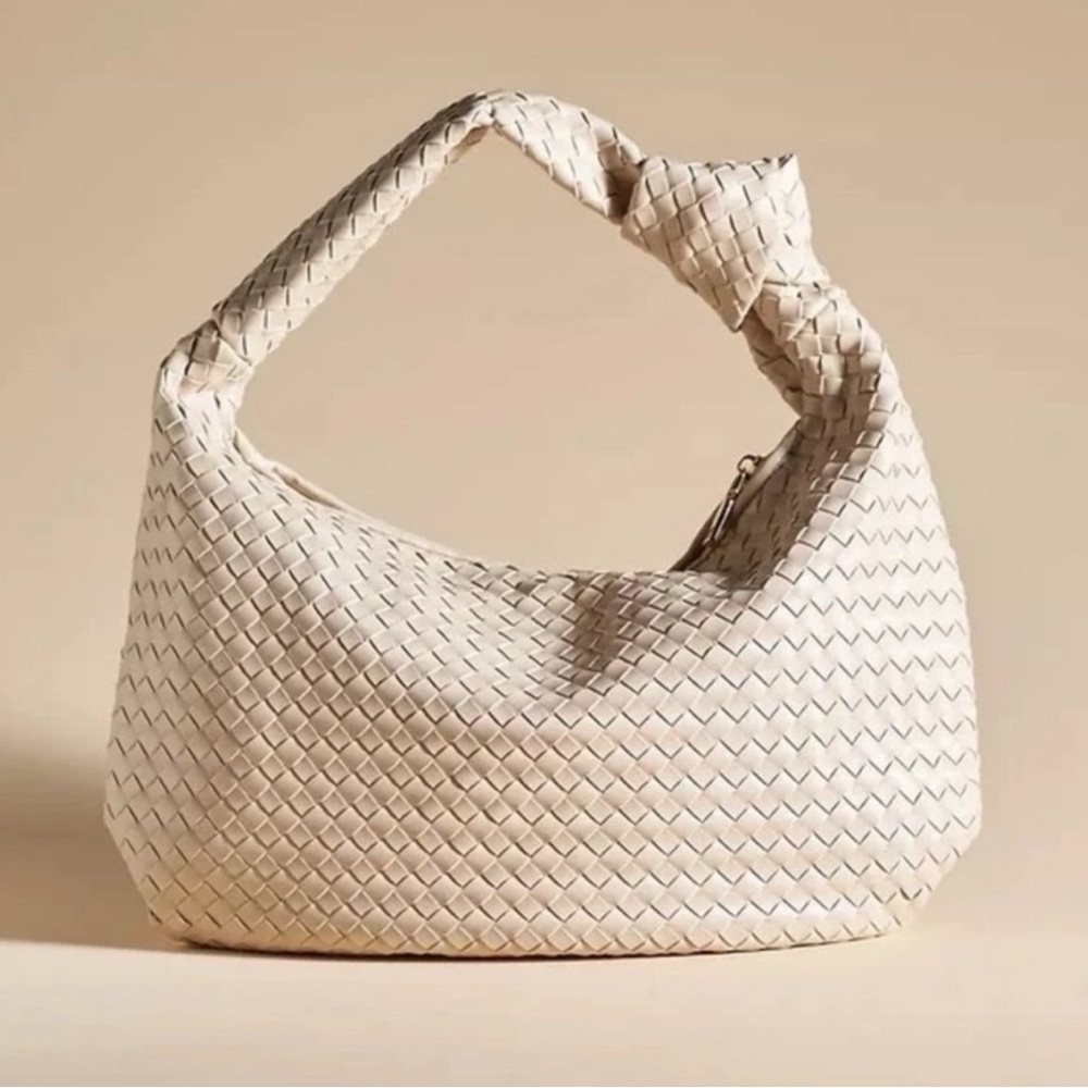 Melie Bianco Cream Large Brigitte Satchel